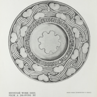 Image 4 - Design for a repoussé dish illustrated in The Studio, Vol. 8 (1896); p.254.